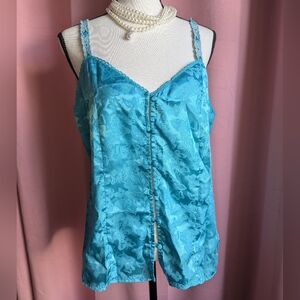 ERIKA TAYLOR INTIMATES Satin Lingerie Top Med